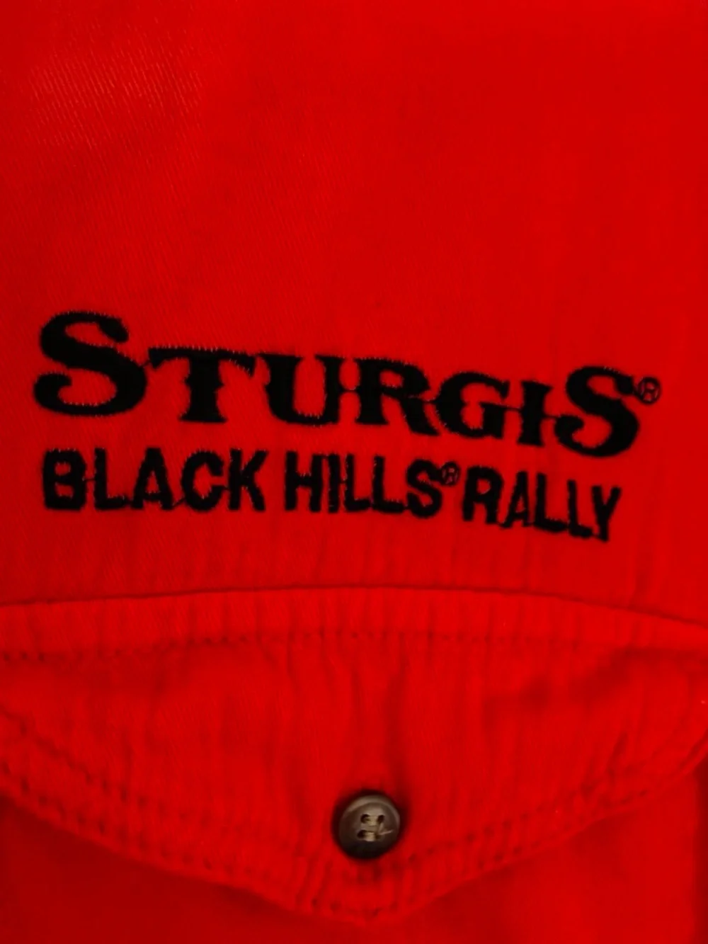 Sturgis Black Hills Rally Red Sleeveless Button-Up Shirt